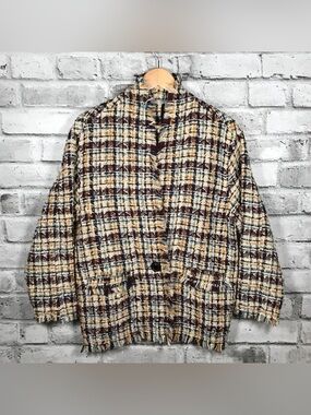 Isabel Marant Virgin Wool Tweed Pattern Jacket